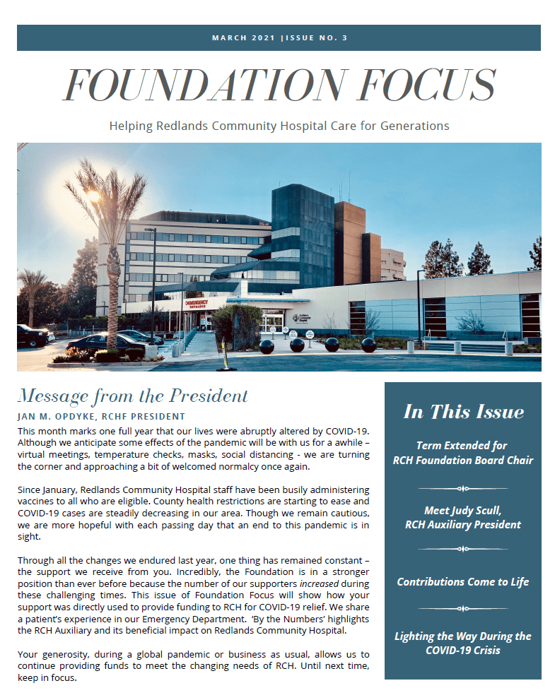 Foundation Focus March 2021